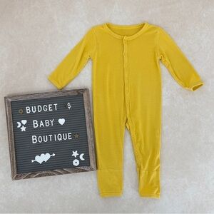 Kyte BABY Mustard Romper with Front Snaps